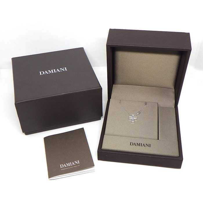 ダミアーニ DAMIANI ネックレス ベルエポック XXS 20083507 ダイヤモンド 計0.17ct K18WG 【箱・保付き】 【中古】