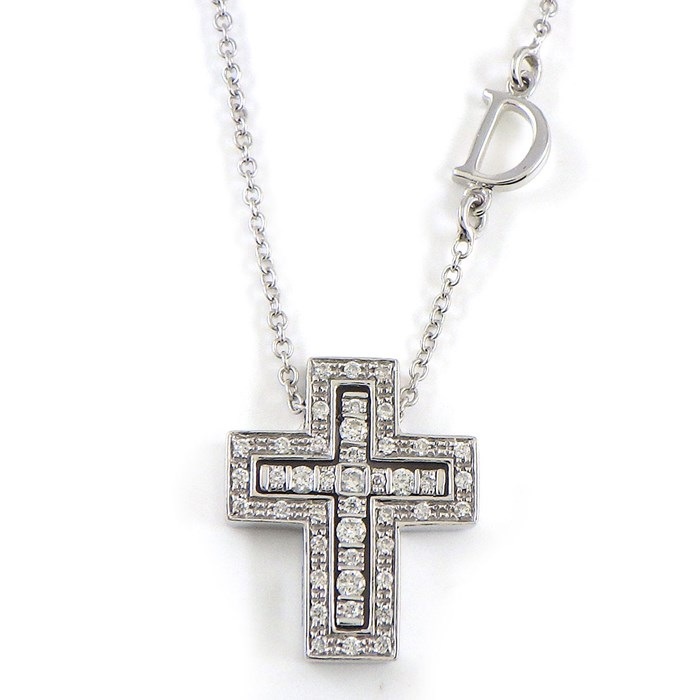 ダミアーニ DAMIANI ネックレス ベルエポック XXS 20083507 ダイヤモンド 計0.17ct K18WG 【箱・保付き】 【中古】