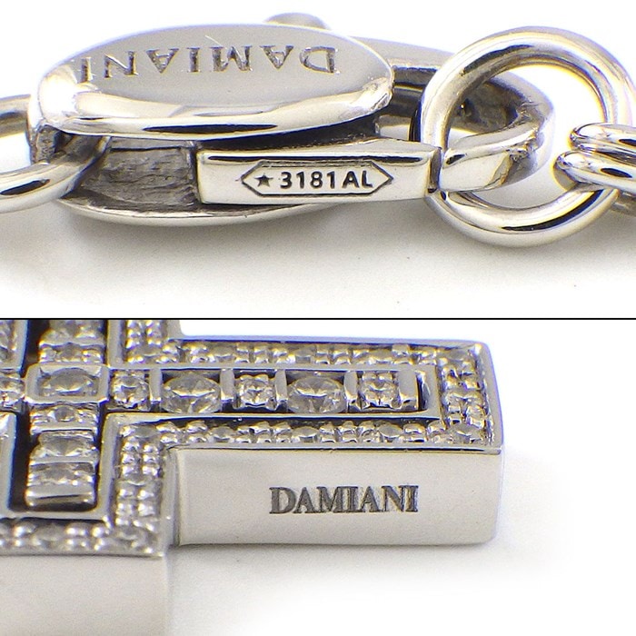 ダミアーニ DAMIANI ネックレス ベルエポック XXS 20083507 ダイヤモンド 計0.17ct K18WG 【箱・保付き】 【中古】