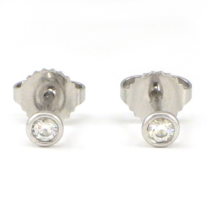 ティファニー Tiffany & Co. ピアス バイザヤード ダイヤモンド 計0.08ct PT950 【中古】