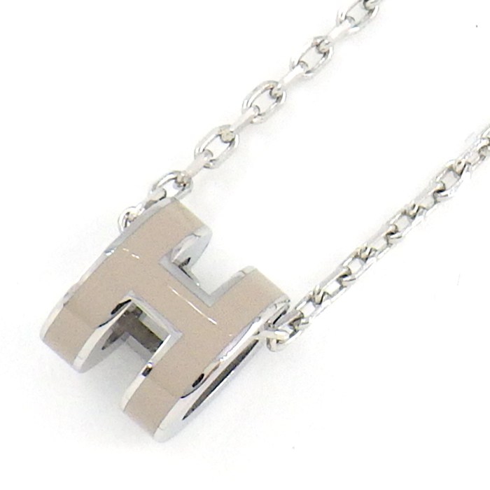 エルメス HERMES ネックレス ポップH ポップアッシュ ミニ マロングラッセ ラッカー Pdメタル 【中古】