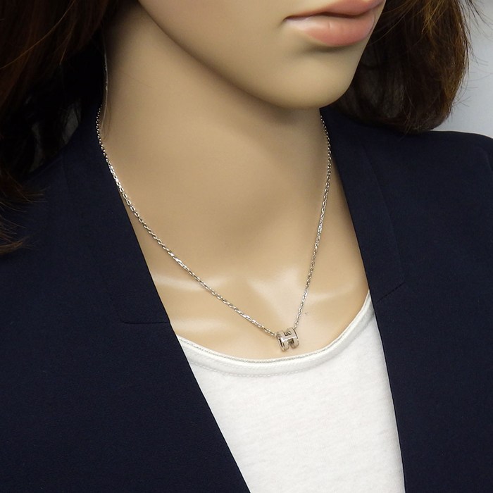 エルメス HERMES ネックレス ポップH ポップアッシュ ミニ マロングラッセ ラッカー Pdメタル 【中古】