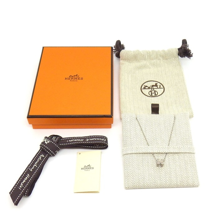 エルメス HERMES ネックレス ポップH ポップアッシュ ミニ マロングラッセ ラッカー Pdメタル 【中古】