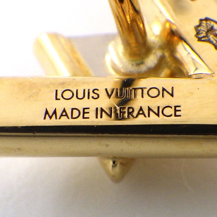 ルイ・ヴィトン LOUIS VUITTON ピアス LV ヴォルト ワン Q96969 2個セット ダイヤモンド 各0.02ct K18YG K18WG 【中古】