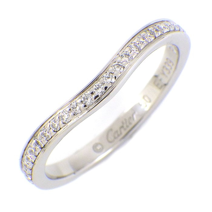 カルティエ Cartier】リング バレリーナ カーブ ウェディング ハーフ 