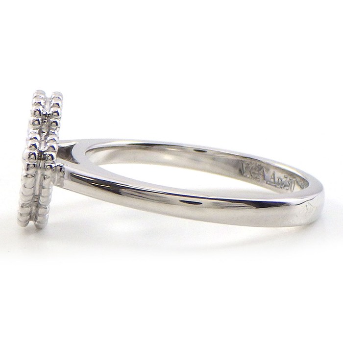 ヴァンクリーフ＆アーペル Van Cleef & Arpels リング スウィートアルハンブラ VCARO85847 12ポイント ダイヤモンド 計0.08ct K18WG 7号 / #47 【中古】