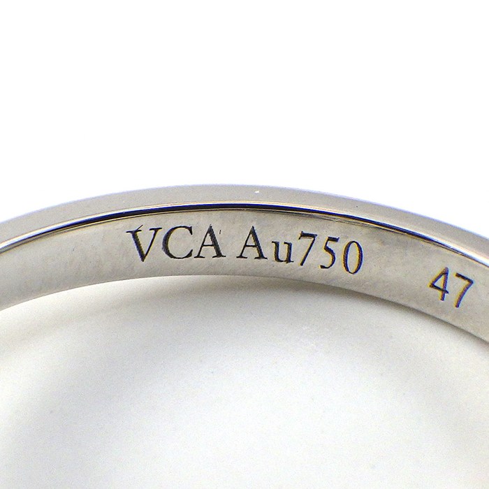 ヴァンクリーフ＆アーペル Van Cleef & Arpels リング スウィートアルハンブラ VCARO85847 12ポイント ダイヤモンド 計0.08ct K18WG 7号 / #47 【中古】