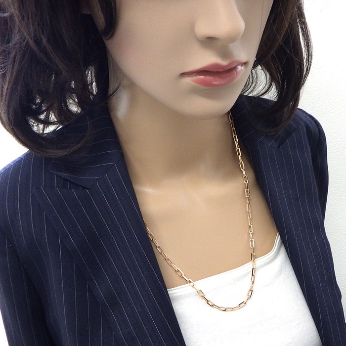カルティエ Cartier ネックレス サントス スモール B7225008 K18PG 【箱・保付き】 【中古】