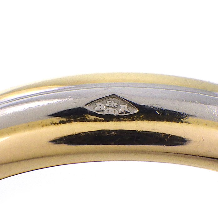 カルティエ Cartier リング モノストーン スリーカラー 1ポイント ルビー K18PG K18WG K18YG 7号 / #47 【中古】
