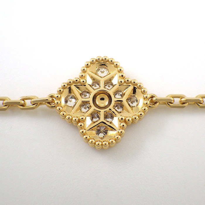 ヴァンクリーフ&アーペル Van Cleef & Arpels ブレスレット ヴィンテージ アルハンブラ 5モチーフ VCARA41400 フル パヴェ ダイヤモンド K18YG 【箱・保付き】 【中古】
