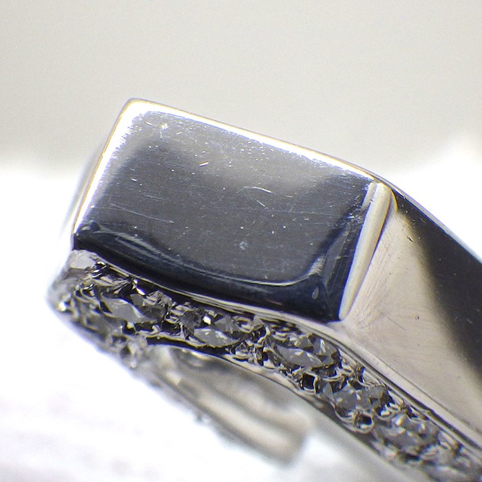 カルティエ Cartier ブローチ アントルラセ C2 2C ピンブローチ 安全ピン モチーフ ダイヤモンド K18WG 【中古】