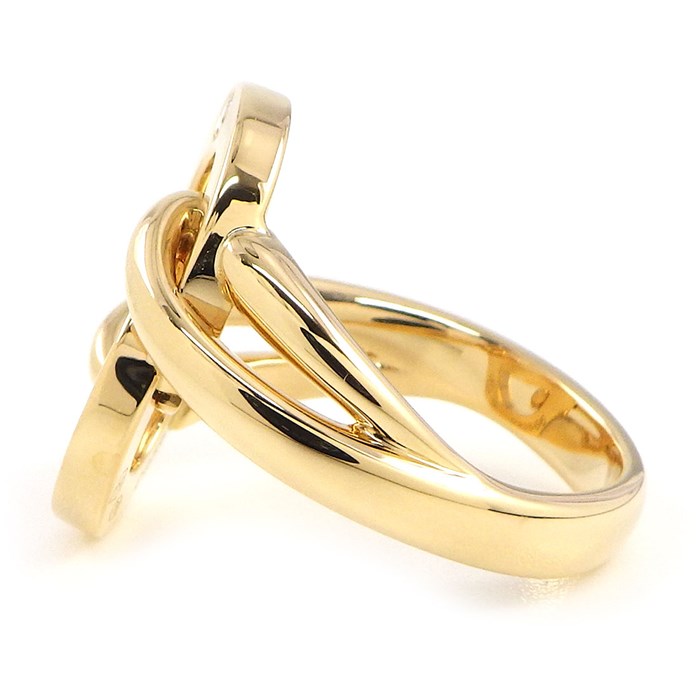 ピアジェ PIAGET リング ポセション ラウンド ロゴ サークル 1ポイント ダイヤモンド K18YG 10号 / #50 【中古】