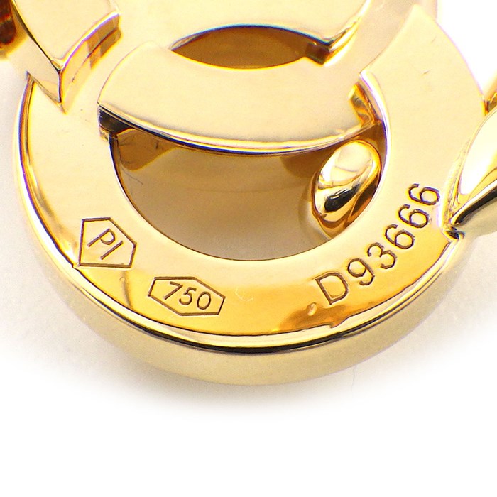 ピアジェ PIAGET リング ポセション ラウンド ロゴ サークル 1ポイント ダイヤモンド K18YG 10号 / #50 【中古】