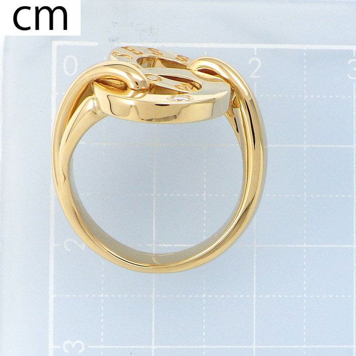 ピアジェ PIAGET リング ポセション ラウンド ロゴ サークル 1ポイント ダイヤモンド K18YG 10号 / #50 【中古】