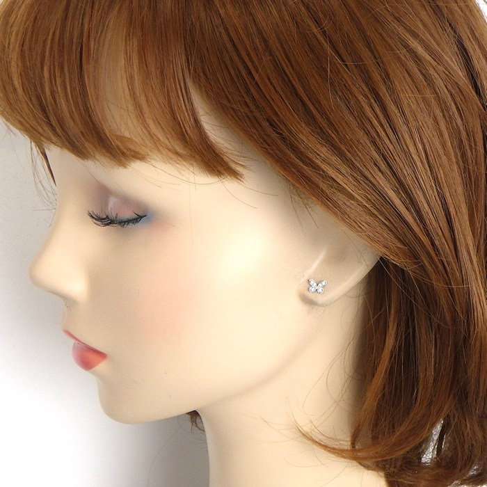 グラフ Graff GRAFF ピアス パヴェ バタフライ プティ RGE1563 ダイヤモンド 計0.08ct K18WG 【箱・保付き】 【中古】