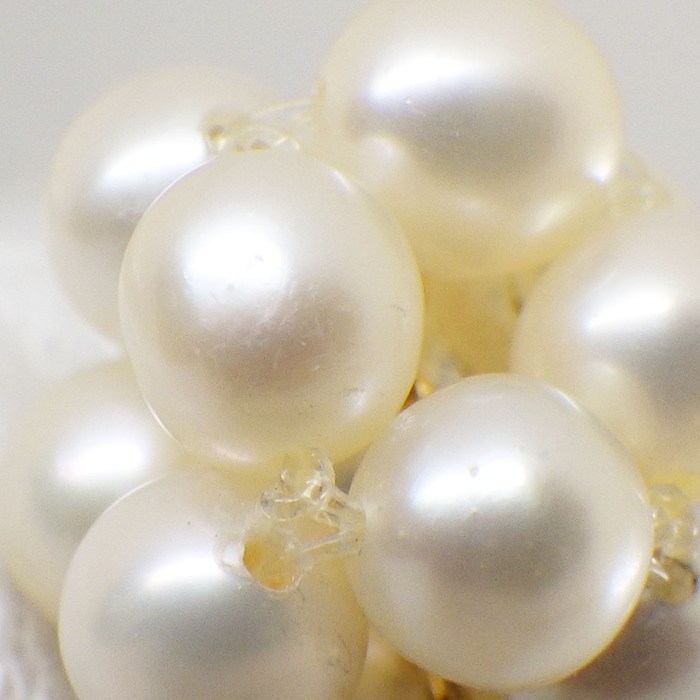 タサキ 田崎真珠 TASAKI ネックレス クラスター 12ポイント パール 3.5mm珠 K18YG 【中古】