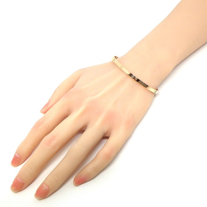 カルティエ Cartier ブレスレット ラブ SM B6047319 K18PG / #19 【箱・保付き】 【中古】