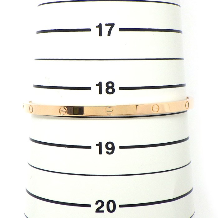 カルティエ Cartier ブレスレット ラブ SM B6047319 K18PG / #19 【箱・保付き】 【中古】