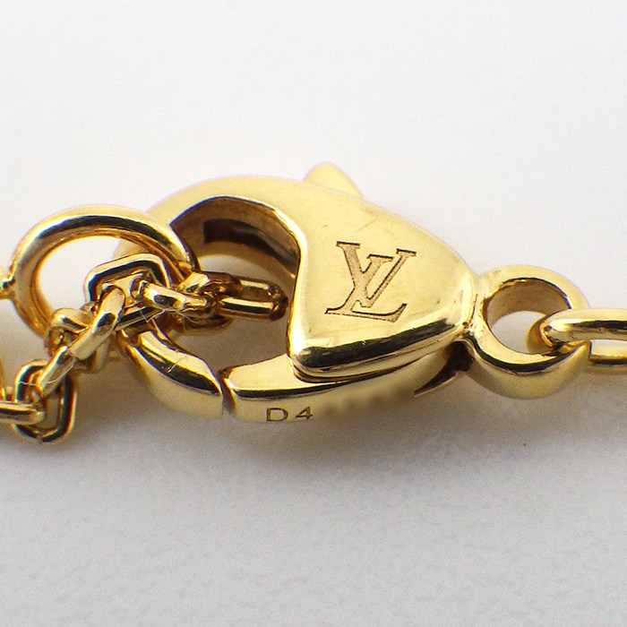 ルイ・ヴィトン LOUIS VUITTON ネックレス イディール ブロッサム LV Q93626 モノグラム ダイヤモンド 0.03ct K18YG 【中古】