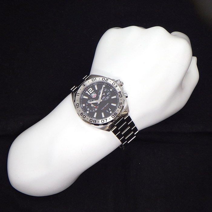 タグ・ホイヤー TAG Heuer 腕時計 フォーミュラ1 デイト WAZ111A.BA0875 アラーム スモールセコンド 夜光インデックス 夜光針 ブラック文字盤 SS クオーツアナログ 【箱・保付き】 【中古】