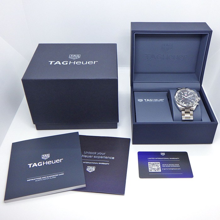 タグ・ホイヤー TAG Heuer 腕時計 フォーミュラ1 デイト WAZ111A.BA0875 アラーム スモールセコンド 夜光インデックス 夜光針 ブラック文字盤 SS クオーツアナログ 【箱・保付き】 【中古】