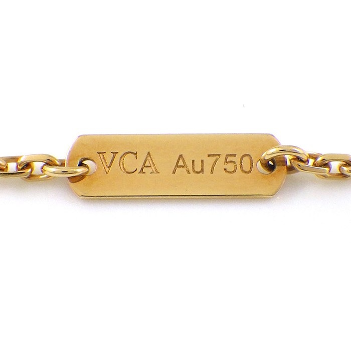 ヴァンクリーフ＆アーペル Van Cleef & Arpels ネックレス ヴィンテージアルハンブラ VCARD38600 タイガーアイ K18YG 【箱・保付き】 【中古】