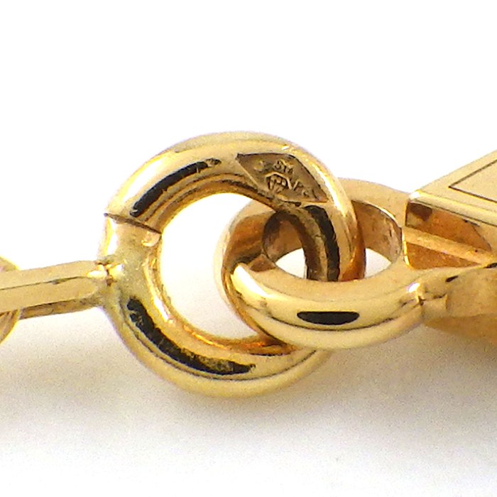 ヴァンクリーフ＆アーペル Van Cleef & Arpels ネックレス ヴィンテージアルハンブラ VCARD38600 タイガーアイ K18YG 【箱・保付き】 【中古】