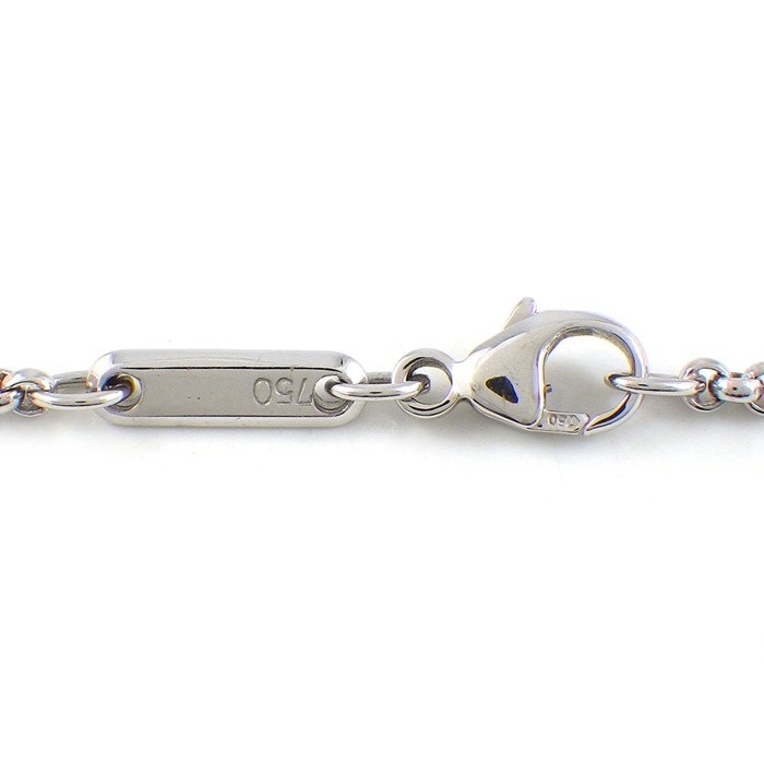 ショパール Chopard ネックレス ハッピーダイヤ ムービング クロス 79/4009 3ポイント ダイヤモンド K18WG 【中古】