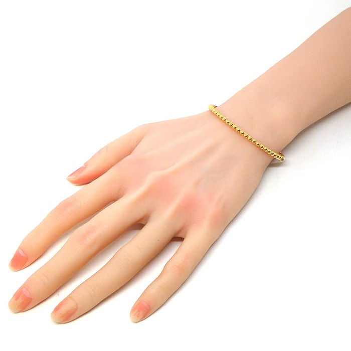 ヴァンクリーフ＆アーペル Van Cleef & Arpels バングル ペルレ ゴールドパール VCARO7A800 K18YG / #M 【中古】