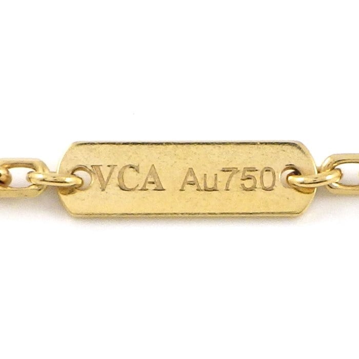 ヴァンクリーフ＆アーペル Van Cleef & Arpels ロングネックレス マジック アルハンブラ VCARO49L00 ホワイト シェル K18YG 【中古】