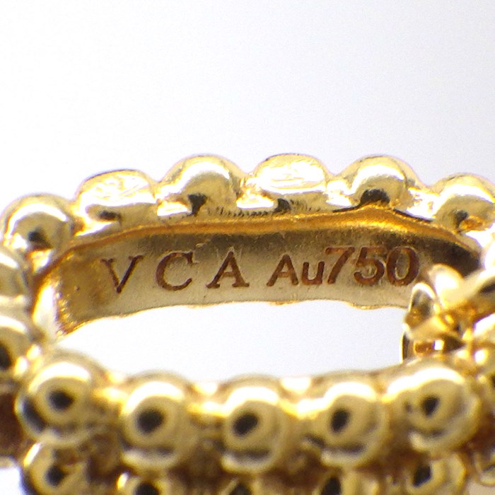 ヴァンクリーフ＆アーペル Van Cleef & Arpels ロングネックレス マジック アルハンブラ VCARO49L00 ホワイト シェル K18YG 【中古】