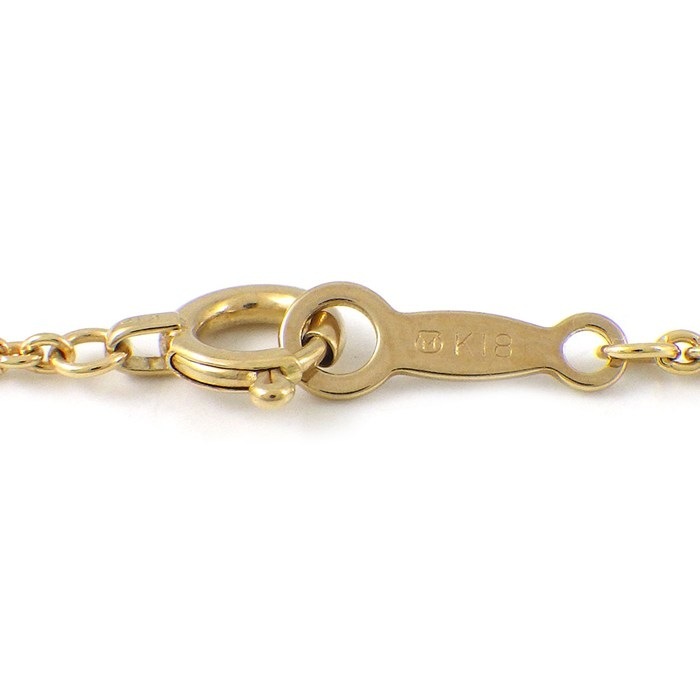 ミキモト MIKIMOTO ネックレス フラワーモチーフ パール 5.5mm珠 ダイヤモンド K18YG 【中古】