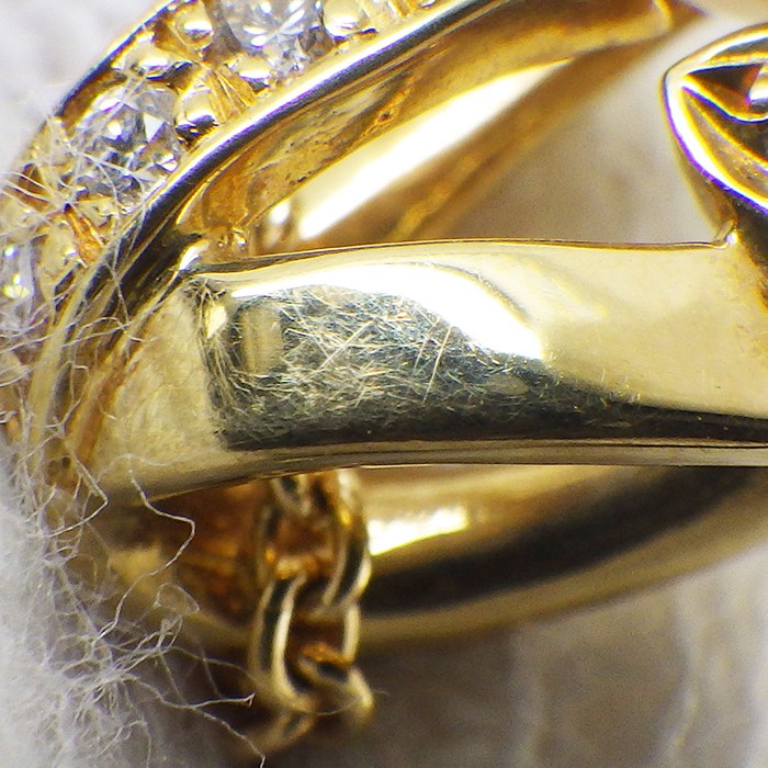ミキモト MIKIMOTO ネックレス フラワーモチーフ パール 5.5mm珠 ダイヤモンド K18YG 【中古】