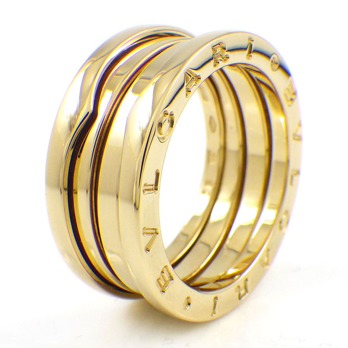 ブルガリ BVLGARI リング B-zero1 ビーゼロワン 3バンド K18YG 15.5号 