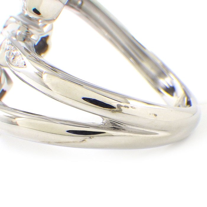 スタージュエリー STAR JEWELRY リング スターモチーフ コメット 流れ星 シューティング パヴェ ダイヤモンド 計0.29ct K18WG 11号 【中古】