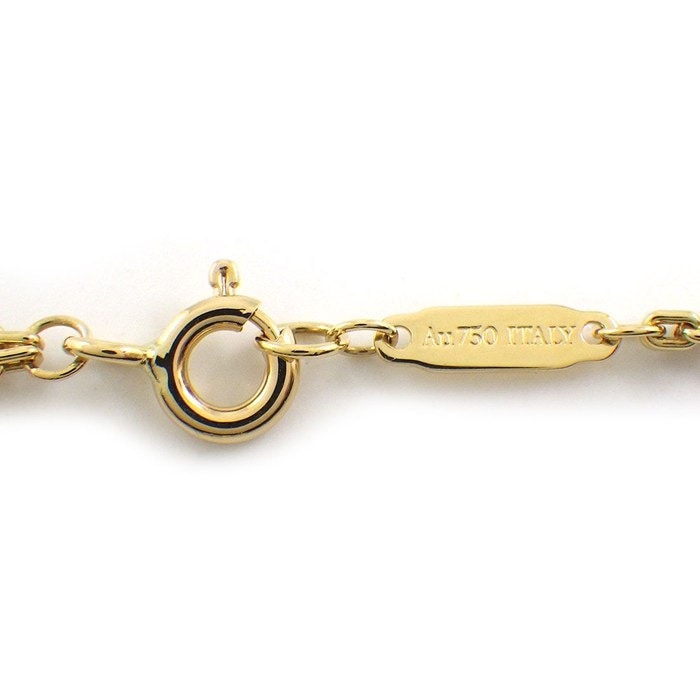 ティファニー Tiffany & Co. ネックレス ハードウェア ダブルリンク ラージ 63364223 K18YG 【中古】