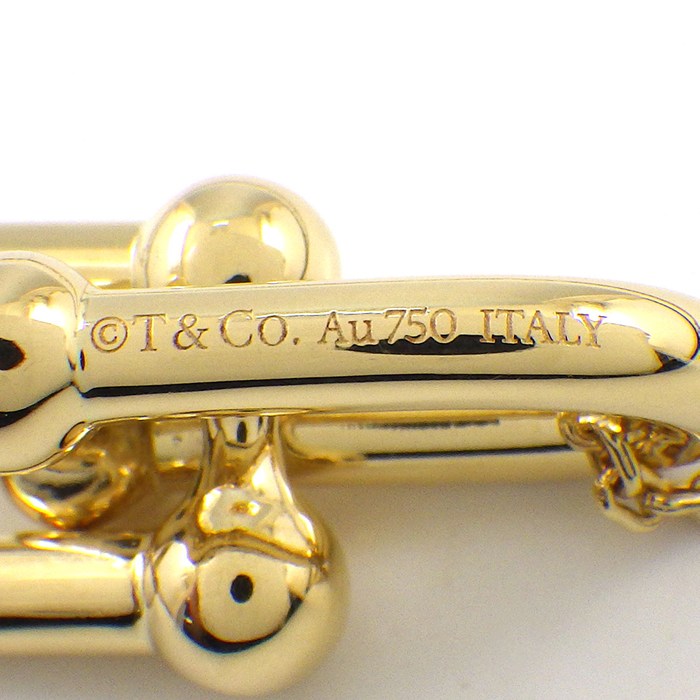ティファニー Tiffany & Co. ネックレス ハードウェア ダブルリンク ラージ 63364223 K18YG 【中古】