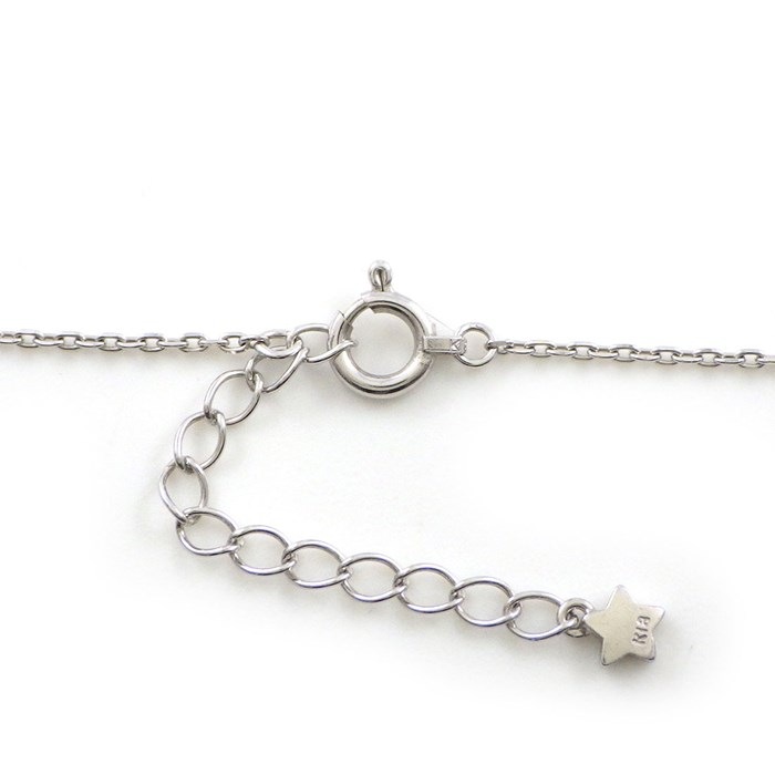 スタージュエリー STAR JEWELRY ネックレス スターモチーフ 6ポイント パヴェ ダイヤモンド 計0.14ct K18WG 【中古】