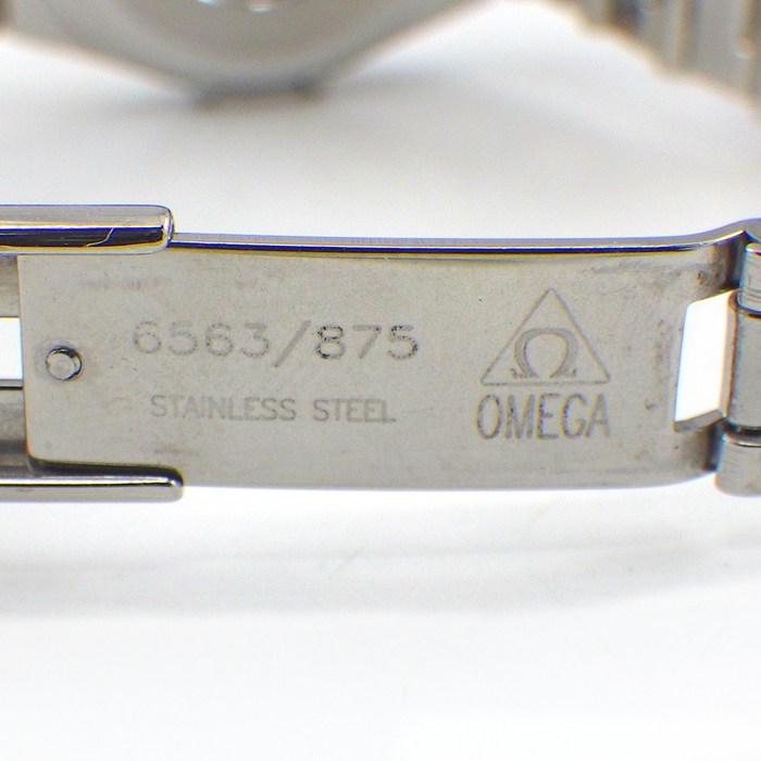 オメガ OMEGA 腕時計 コンステレーションミニ マイチョイス 1566.56 12ポイント ダイヤインデックス ブラック文字盤 SS クオーツアナログ 【中古】