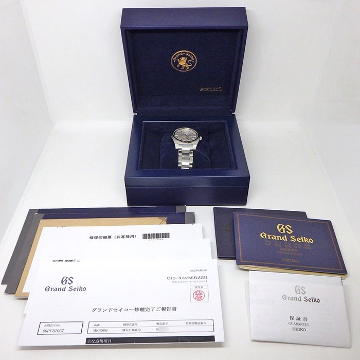 グランドセイコー Grand Seiko 腕時計 スポーツコレクション SBGX091/9F61-0AD0 9Fクオーツ 高耐磁性能モデル 夜光インデックス 夜光針 ライトグレー文字盤 SS クオーツアナログ 【中古】