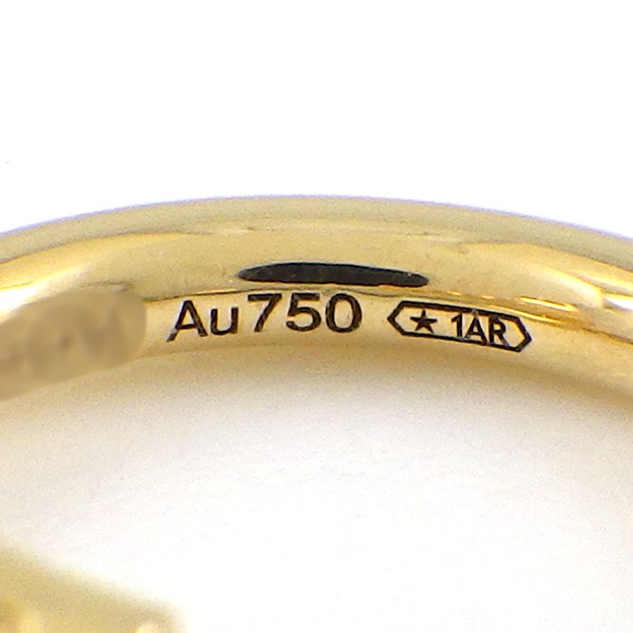 カルティエ Cartier シングルピアス ジュストアンクル ミニモデル B8301446 フープ 釘モチーフ K18YG ※片方のみ 【箱・保付き】 【中古】