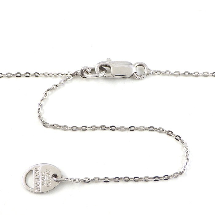 ダミアーニ DAMIANI ネックレス D.ICON ディーアイコン 1ポイント ダイヤモンド ブラック セラミック K18WG 【中古】