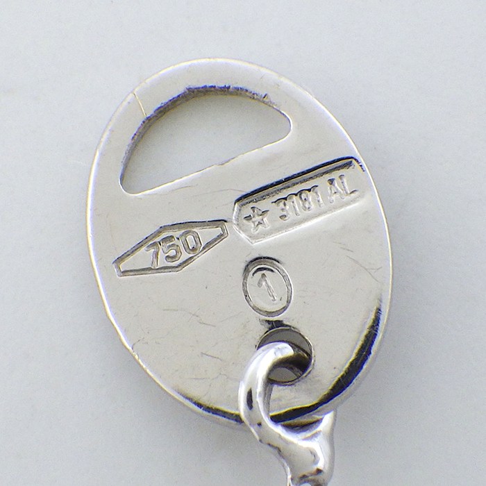ダミアーニ DAMIANI ネックレス D.ICON ディーアイコン 1ポイント ダイヤモンド ブラック セラミック K18WG 【中古】