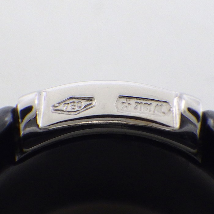 ダミアーニ DAMIANI ネックレス D.ICON ディーアイコン 1ポイント ダイヤモンド ブラック セラミック K18WG 【中古】