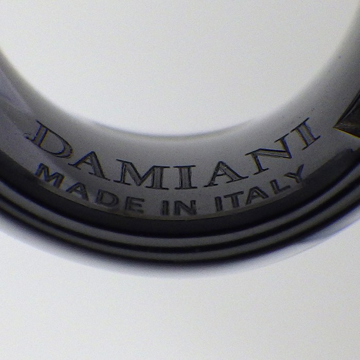 ダミアーニ DAMIANI ネックレス D.ICON ディーアイコン 1ポイント ダイヤモンド ブラック セラミック K18WG 【中古】