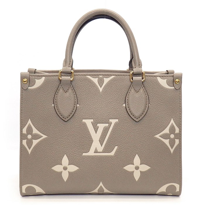ルイ・ヴィトン Louis Vuitton ハンドバッグ オンザゴー PM M45779 トゥルトレール クレーム バイカラー モノグラム アンプラント ゴールド金具 【中古】