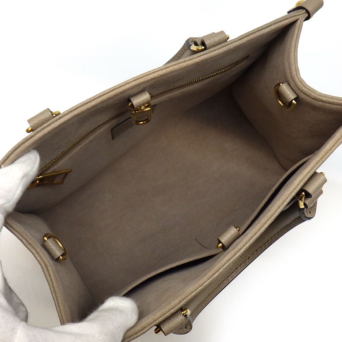 ルイ・ヴィトン Louis Vuitton ハンドバッグ オンザゴー PM M45779 トゥルトレール クレーム バイカラー モノグラム アンプラント ゴールド金具 【中古】
