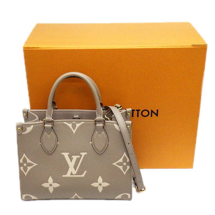 ルイ・ヴィトン Louis Vuitton ハンドバッグ オンザゴー PM M45779 トゥルトレール クレーム バイカラー モノグラム アンプラント ゴールド金具 【中古】