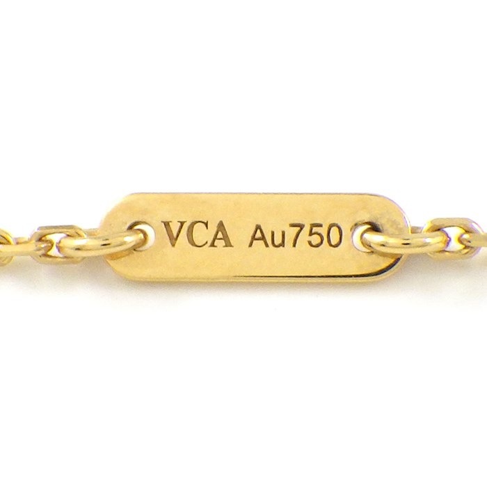 ヴァンクリーフ&アーペル Van Cleef & Arpels ネックレス スウィート アルハンブラ パピヨン VCARF69300 ホワイト シェル K18YG 【中古】