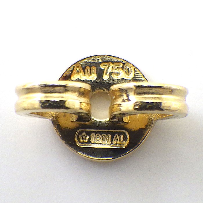 グッチ GUCCI ピアス ダブルG スタッズ 481677 J8500 8000 GGランニング ロゴ K18YG 【中古】